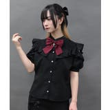 チャームリボン肩あき半袖ブラウス | axes femme | 詳細画像15 
