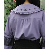 時計刺繍フリル袖ブラウス | axes femme | 詳細画像7