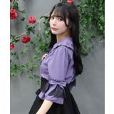 時計刺繍フリル袖ブラウス | axes femme | 詳細画像8