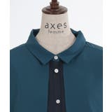 バイカラーフラシシャツ | axes femme | 詳細画像26