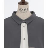 バイカラーフラシシャツ | axes femme | 詳細画像9