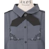 クロスタイ付き刺繍ブラウス | axes femme | 詳細画像10
