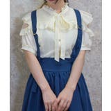 生成り | 肩開き風リボンブラウス | axes femme