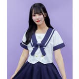 ダブルボタンセーラーブラウス | axes femme | 詳細画像4