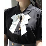ハトメ×チェーン付リボンブラウス | axes femme | 詳細画像6