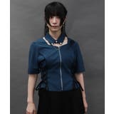 クラゲ刺繍チョーカー襟ブラウス | axes femme | 詳細画像4