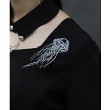クラゲ刺繍チョーカー襟ブラウス | axes femme | 詳細画像7