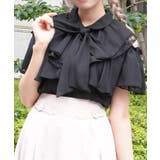 黒 | ２ＷＡＹオフショルフリルブラウス | axes femme