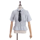 ネクタイ付シャーリングシャツ | axes femme | 詳細画像10
