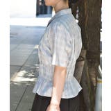 ネクタイ付シャーリングシャツ | axes femme | 詳細画像2