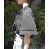 レース使いリボンブラウス | axes femme | 詳細画像2 