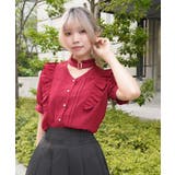 金ボタン付きチョーカー風ブラウス | axes femme | 詳細画像10 