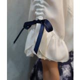 リボンブローチ付き姫袖風ブラウス | axes femme | 詳細画像5 