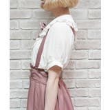ブローチ付ハシゴレース衿ブラウス | axes femme | 詳細画像2 