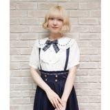 ブローチ付ハシゴレース衿ブラウス | axes femme | 詳細画像8 