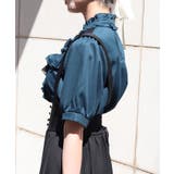 リボン×ジャボブローチブラウス | axes femme | 詳細画像2 