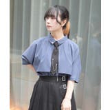 チェーンネクタイ付ブラウス | axes femme | 詳細画像8