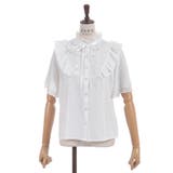 レース切替フリルスタンドブラウス | axes femme | 詳細画像16 