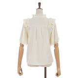 レース切替フリルスタンドブラウス | axes femme | 詳細画像24 