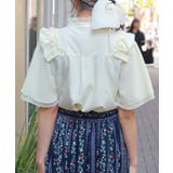 レース切替フリルスタンドブラウス | axes femme | 詳細画像3 