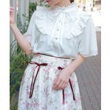 レース切替フリルスタンドブラウス | axes femme | 詳細画像4 