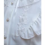 レース切替フリルスタンドブラウス | axes femme | 詳細画像6 