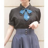 黒 | チェーンタイセットブラウス | axes femme