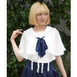 ギンガム梯子ケープブラウス | axes femme | 詳細画像12