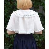 ギンガム梯子ケープブラウス | axes femme | 詳細画像3