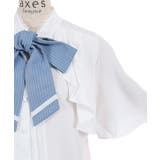 リボン×フラシ半袖ブラウス | axes femme | 詳細画像14 