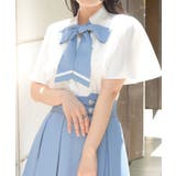 リボン×フラシ半袖ブラウス | axes femme | 詳細画像6 