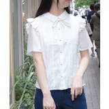 白 | サマーコットンブラウス | axes femme