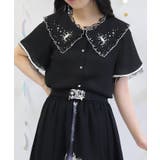 ルミナスムーン刺繍ブラウス | axes femme | 詳細画像11