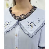 ルミナスムーン刺繍ブラウス | axes femme | 詳細画像5