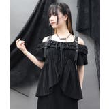 黒 | オフショルフレア袖トップス | axes femme