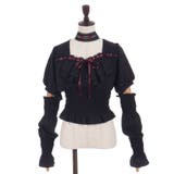 チョーカー付シャーリングブラウス | axes femme | 詳細画像12 