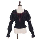チョーカー付シャーリングブラウス | axes femme | 詳細画像17 