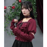 チョーカー付シャーリングブラウス | axes femme | 詳細画像5 