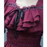 チョーカー付シャーリングブラウス | axes femme | 詳細画像7 
