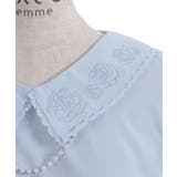 パール付薔薇刺繍ノースリブラウス | axes femme | 詳細画像17