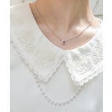 パール付薔薇刺繍ノースリブラウス | axes femme | 詳細画像5