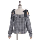 チェックオフショルリボンプルオーバー | axes femme | 詳細画像11 