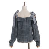 チェックオフショルリボンプルオーバー | axes femme | 詳細画像19 