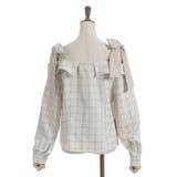 チェックオフショルリボンプルオーバー | axes femme | 詳細画像26 