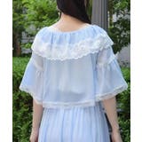 配色レース楊柳フリルブラウス | axes femme | 詳細画像3 