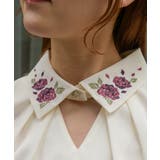 薔薇刺繍フレア袖ブラウス | axes femme | 詳細画像8 
