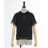 フレア袖ドットドビーBL | axes femme | 詳細画像10