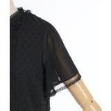 フレア袖ドットドビーBL | axes femme | 詳細画像15