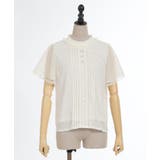 フレア袖ドットドビーBL | axes femme | 詳細画像16