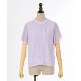 フレア袖ドットドビーBL | axes femme | 詳細画像24